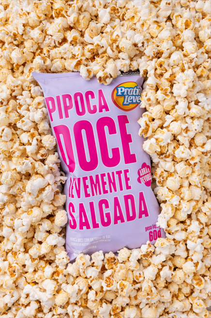 PIPOCA DOCE LEVEMENTE SALGADA - 1 UNIDADE