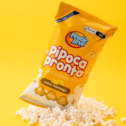 Pipoca Sabor Manteiga - 9 Unidades
